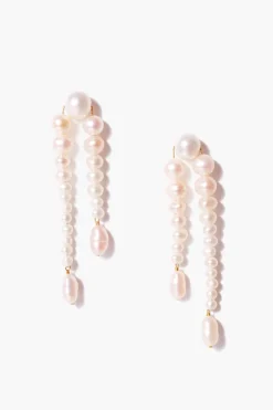 Chan Luu Earrings^White Pearl Waterfall Earrings