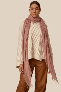 Chan Luu Scarves^Woodrose Cashmere And Silk Scarf
