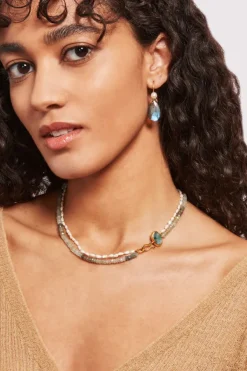 Chan Luu Earrings^Yasmine Pearl Earrings Labradorite